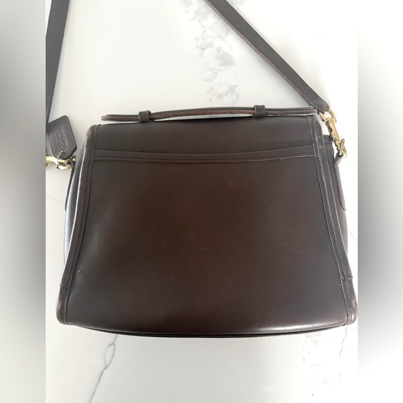 Coach vintage shoulder bag in mahogany 9870 - Picture 3 of 14